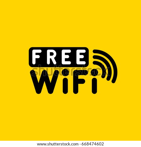 Free WiFi. Vector illustration.