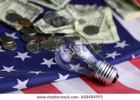 American power programm lamp coin money