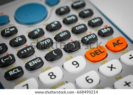 close up advance calculator for engineer or business/finance.