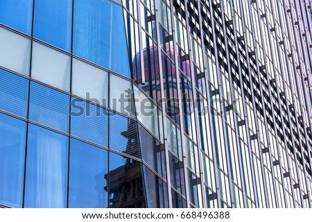 detail shot of modern architecture facade,business concepts,in city of China.