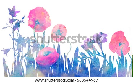 flowers - watercolors picture