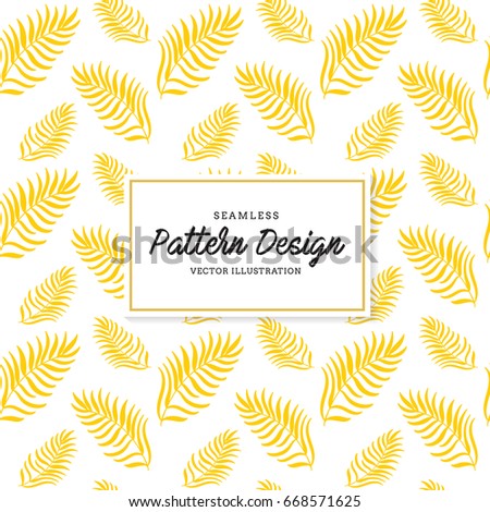 Tropical seamless pattern background vector 