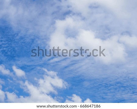 Blue sky with cloud. 
