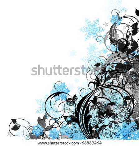floral christmas background