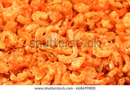 dried shrimp background