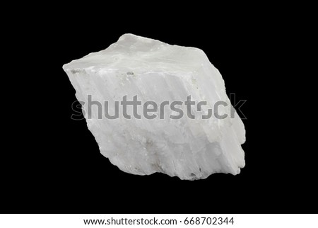 Selenite - morphological variation of natural gypsum Royalty-Free Stock Photo #668702344