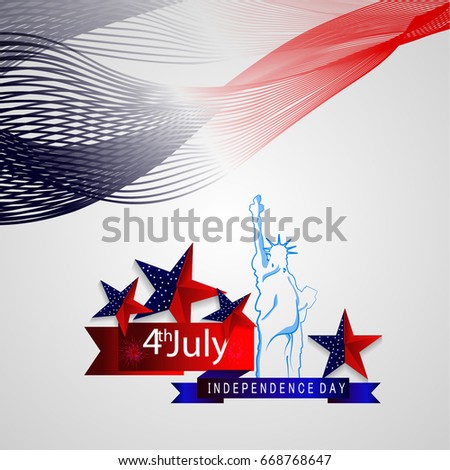 Sale abstract, banner or poster for 4th of July Offer Abstract with nice and creative design illustration.