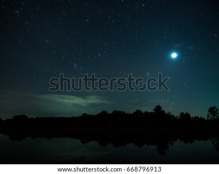 starry night at the lagoon
