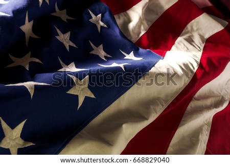 a close up view of the Iconic American Flag