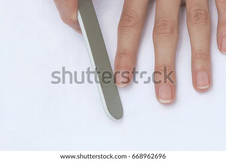 A nail file work