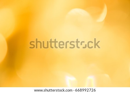 Abstract golden light bokeh light background