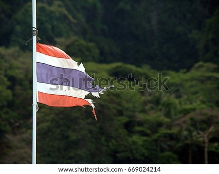 Old flag of thailand