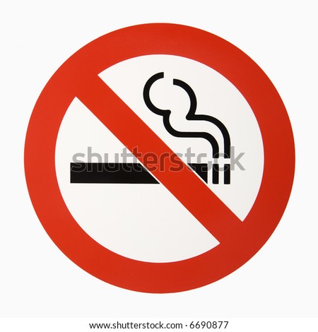 No smoking logo against white background.