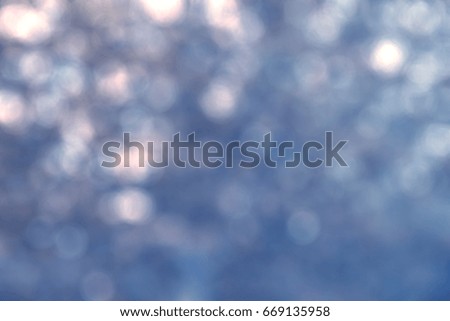 Beautiful Blue Bokeh Background