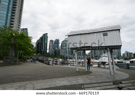 Glass buildings in Vancouver 