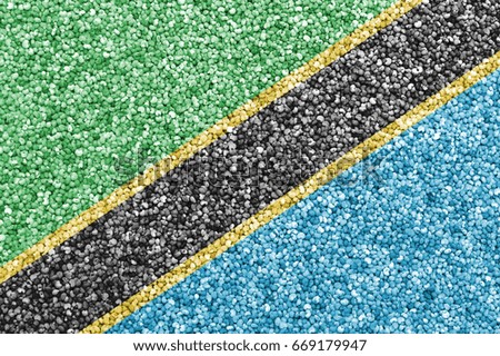 Textured flag of Tanzania in nice colors