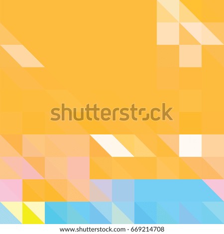 Triangle background with autumn colors