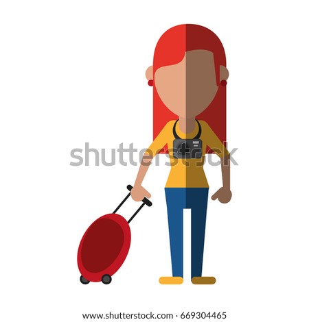 traveler or tourist avatar icon image 