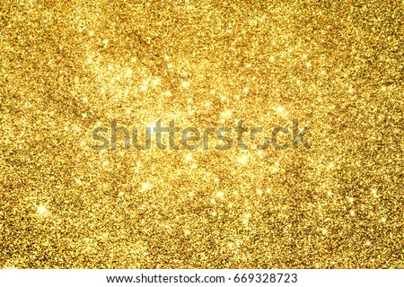 Abstract Golden Light Bokeh Background