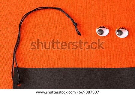 Miss label, orange background