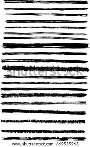 Vector abstract brush stroke texture background Royalty-Free Stock Photo #669535963