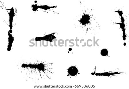 Vector abstract ink texture background Royalty-Free Stock Photo #669536005