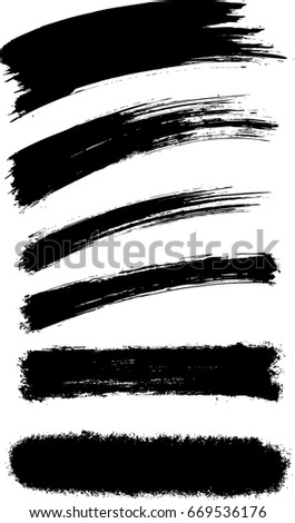 Vector abstract brush stroke texture background Royalty-Free Stock Photo #669536176
