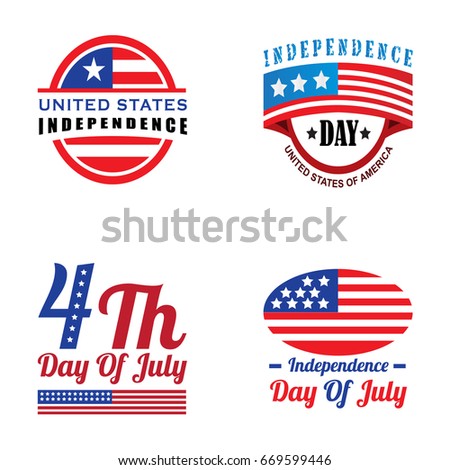 Vector illustration for the 4 Th of July, the independence day of the United States,