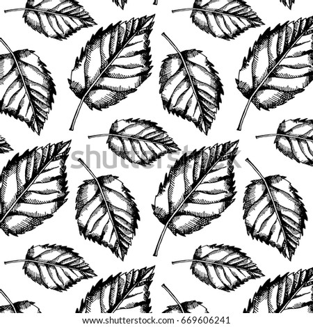 vector leaf pattern.swatch pattern.