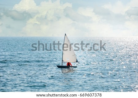 Laser sail boats