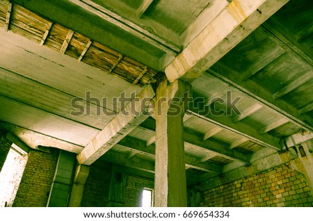 abandoned building interior
