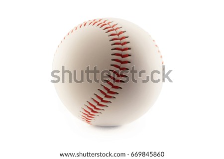 Baseball ball isolated in white background