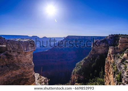 The Grand Canyon National Park, Arizona, United States.
