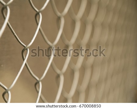 Closeup Iron net ,Steel netting, texture, background, building material , selective  focus