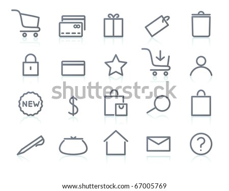 Vector illustration of original e-commerce Icon Set, good for web, software etc.