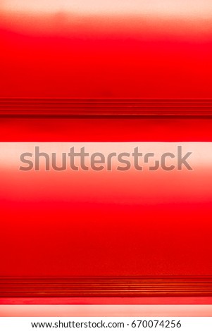 Abstract modern red stairs with warm light  - stairway composition