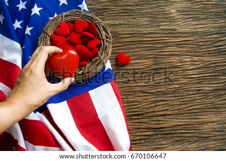 united state of america flag on background in 4th of july concept, independence day, call for duty, honor and memorial, american government democracy, international,  freedom usa country and patriot 