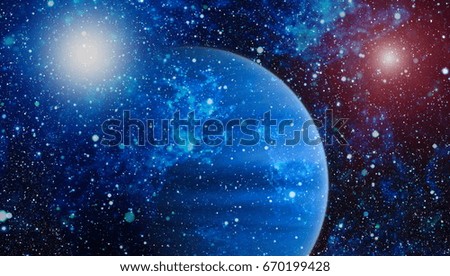 stars and galaxies in outer space showing the beauty of space exploration. Elements furnished by NASA