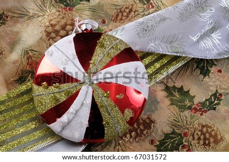 Close up image of Christmas Decorations