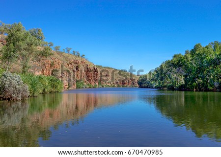 River in the outback Kimberley region of Western Australia.