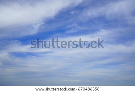 Beautiful blue sky and clouds in heaven.