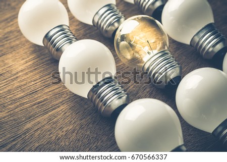 Good Idea, different light bulb in the group is glowing