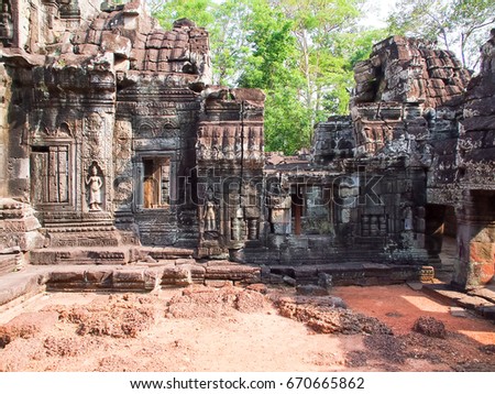 Banteay Samre, a temple at Angkor, Cambodia. 