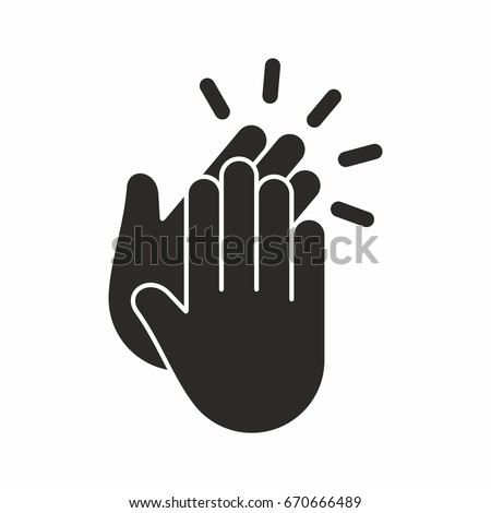Applause icon Royalty-Free Stock Photo #670666489