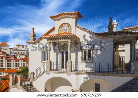 Sintra, Portugal. Historical house. Ceramic tile decoration