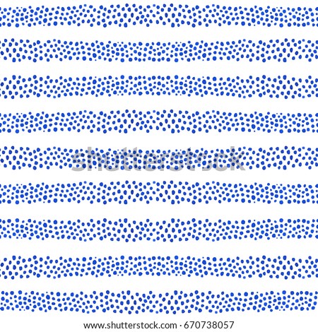 Seamless pattern with blue watercolor stripes. Royalty-Free Stock Photo #670738057