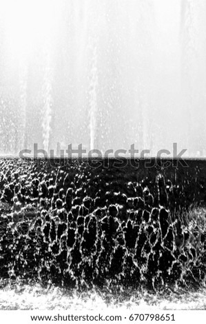 Fountains black and white