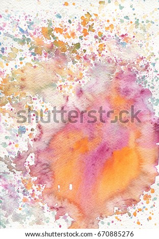 Abstract colorful watercolor for background , watercolor bakcround , hand painted watercolor , grunge backround 
