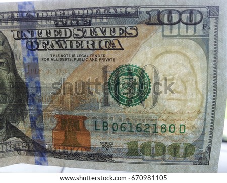100 dollar bill transparent watermark