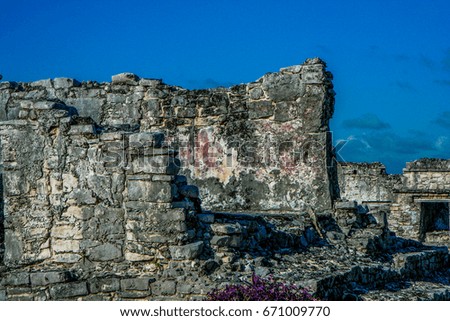 Maya ruins in Tulum, Mexico